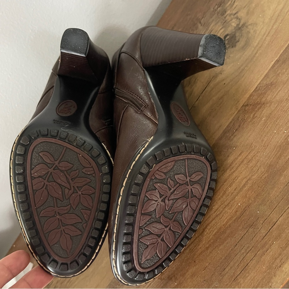Sofft Dark Brown Heeled Boots - Picture 11 of 12